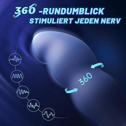 Prostata-Massagegerät mit Fernbedienung und 360°-Drehung für Fortgeschrittene