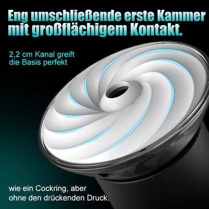 Bliss - 9 Saugmodi & Kraftvolle Vibration 2,8x Breite Hülle Elektrischer Masturbator für Männer