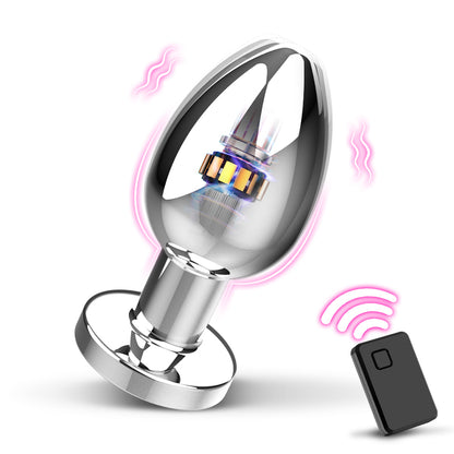 Analvibrator mit Metallgehäuse und 10 Vibrationsmodi für Männer und Frauen