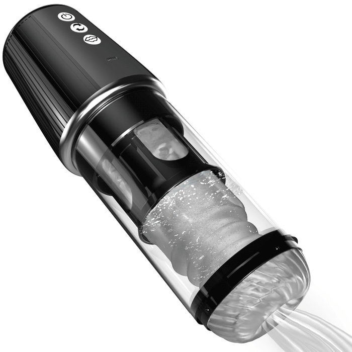 【Datenschutzverpackung】6-in-1 Masturbator 5-Rotation, Saugfunktion, 7-Vibration, Vakuumklemmung, Penis-Massagegerät
