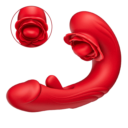 Papaver rhoeas—— 10-Frequenz-Rotation + Vibration + Ohrfeigen, 3-in-1-G-Punkt-Vibrator