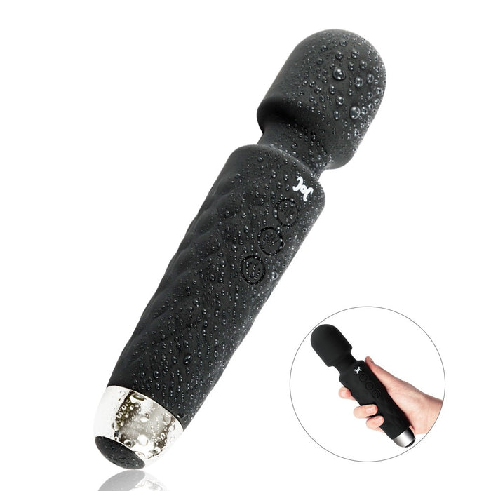 AcmeJoy 8 Geschwindigkeitsstufen 20 Vibrationsmuster Vibrationsmassagegerät für AV, Klitoris und G-Punkt