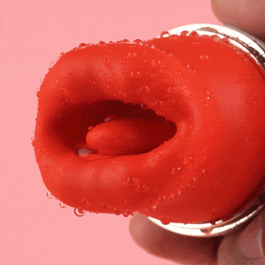 Mund Zunge 4-in-1 Lecken & Beißen & Saugen & Vibrator für Klitorisstimulation