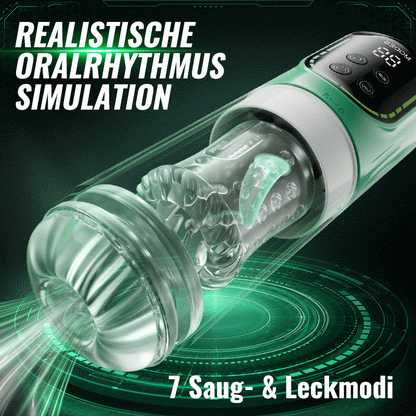 Heaven - 5-in-1 Automatischer Masturbator Rotierend Stoßend Saugend Vibrierend Leckend Stroker