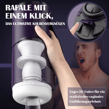 7 einziehbares Ein-Knopf-Burst-Lautloses elektrisches Masturbationsgerät für Männer