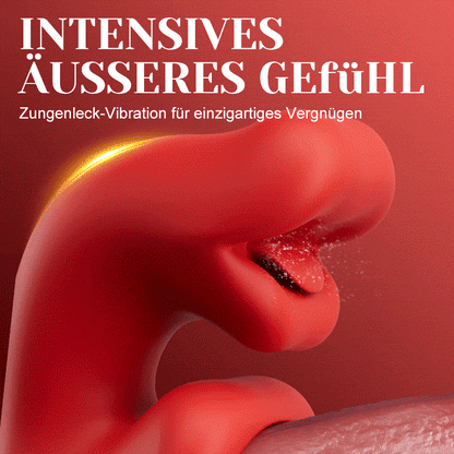 Vesper - Tiefes Zungenleck-Vibrator für verlängertes Vergnügen mit 10 Wellenbewegungen & 10 Klitoris-Vibrationen – G-Punkt