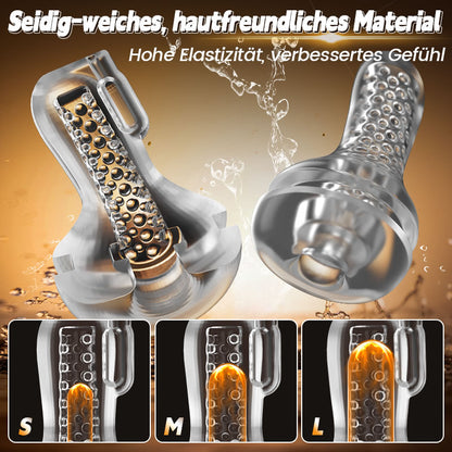 Gasvortex – 7-stufige Saug- und Vibrationsmodi, dreh- und verdrehbares Gehäuse, männlicher Masturbator