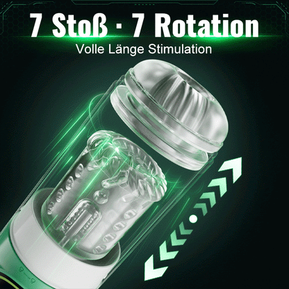 Heaven - 5-in-1 Automatischer Masturbator Rotierend Stoßend Saugend Vibrierend Leckend Stroker