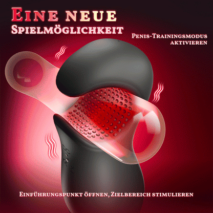 Verzauberung - 9 Vibrationen 4 Saugungen Klammernde Saugung Oralsimulation Männer-Masturbator