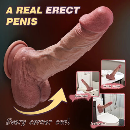Ultrarealistischer Silikondildo zur G-Punkt- und Analstimulation mit leistungsstarkem Saugnapf für Männer und Frauen