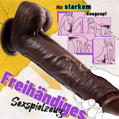 Outrider vibrierender Stoß-Dildo, dick, lang und realistisch 10,75 Zoll