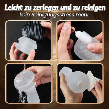 Gasvortex – 7-stufige Saug- und Vibrationsmodi, dreh- und verdrehbares Gehäuse, männlicher Masturbator