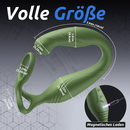 【Pro-Safety-Silikon-Serie】Vibrierender Prostata-Massager für Paare und Gay-Vergnügen