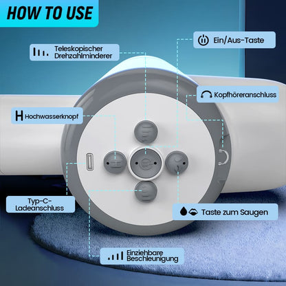 Tiden-Automatische Schmierung 8 Push 8 Suck Handheld Male Masturbator