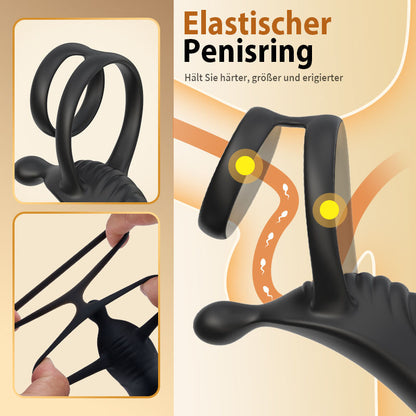 Cyclone - Prostata-Massagegerät mit Doppelringen für ein verbessertes Erektionserlebnis