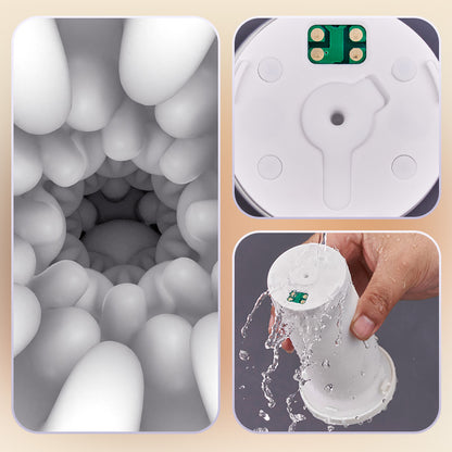 Vibedry - Beheizbarer Masturbator für Männer, 7-fach teleskopierbar, 5 Vibrationsmodi, App-gesteuert, multifunktionales