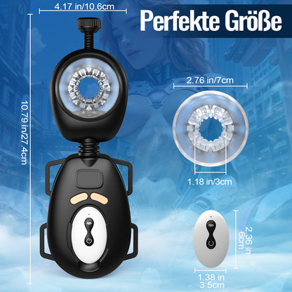 AssistPro-Freihändig! 9 Stretch 9 Vibrationsgürtel Wearable Masturbator