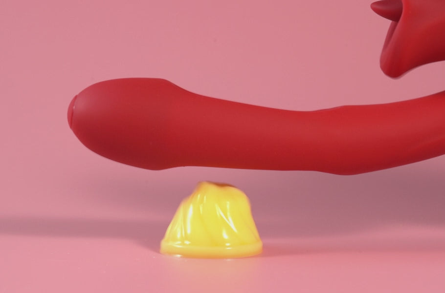 G-Punkt-Slap-Vibrator mit Zungenleckfunktion & Vibrationszunge