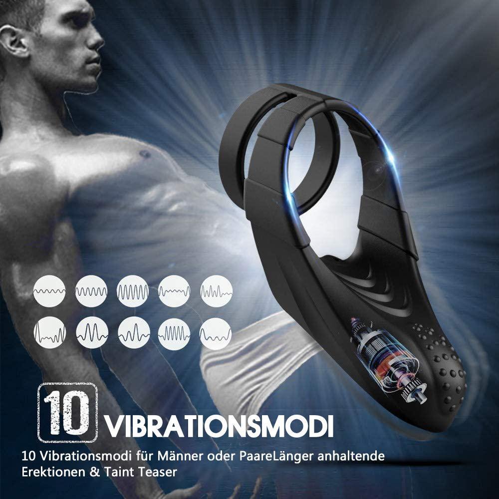 Dual Penisring 10 Vibration Teaser Punkte Streifen - acmejoy-de